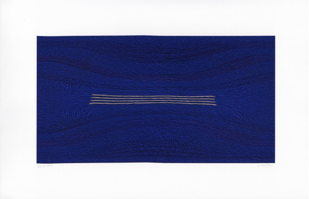 BLUE #4 by Link Phillips. Archival inkjet print, 11 x 17", 2020.