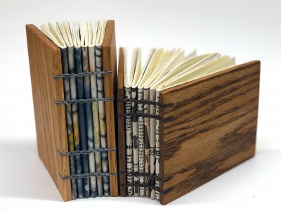 unnamed-2 Coptic Binding with wooden covers by Debra Frances Plett